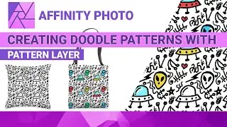 Affinity Photo Pattern Layer | How to Create Doodle Patterns?