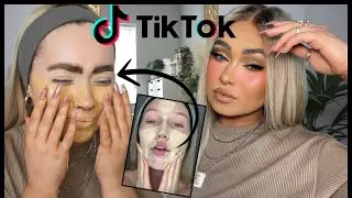 *that* foundation routine 😆 trying TIKTOK VIRAL Makeup Trends