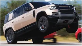 I RANDOMLY GOT A NEW DEFENDER AND IT CAN WHEELIE ON FORZA HORIZON 5