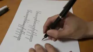 Fountainpen writing [a to z] 　Copperplate cursive