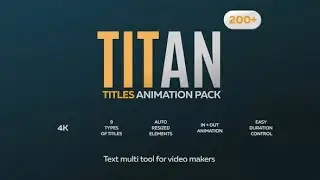 Videohive Titan Titles Animation Pack for Premiere Pro » free after effects templates   after effect