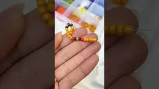 خاتم بيكاتشو بالخرز 💛beade Pikachu ring
