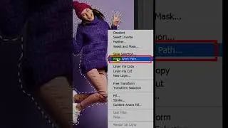 Creat A Dotted Outline effect in photoshop #photoshop #edit #shorts #short #photoshoptutorial