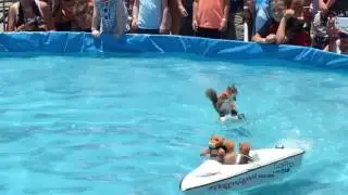 Waterskiing Squirrel Behind RC Boat at XGames