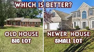 6 Acre Lot Old House in Concord, Nc VS Small Lot in Mint Hill, NC | House Hunting  Part 6