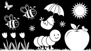 Baby Sensory Video - Black And White Baby Stimulation - Sensory Videos For Babies #baby 