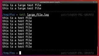 How to cut off parts of a large logfile in Linux