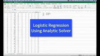 Logistic Regression Using Analytic Solver