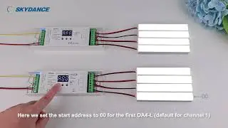 how DALI panel master work with DALI Dimmer DA4-L?