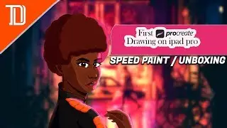 My First Procreate drawing Failed! | ipad Pro 11 | Unboxing  (Speed Paint )