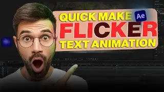 💡 After Effects Flicker Text Effect — No Plugins, Just Magic!