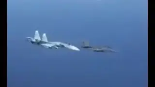 Жесткий перехват СУ 27 самолета Нато F 16