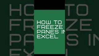 How to freeze the top row of your data in Excel 