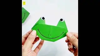 Origami Frog | Paper Frog Face | Shorts | Ytshorts | Diary Of Art