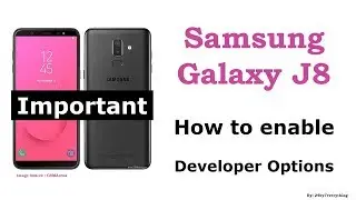 Samsung Galaxy J8 | How to enable Developer Options | Important