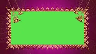 Festival frame with hanging lamp Green screen #greenscreen