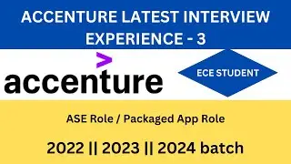 Accenture Interview Experience || ECE || 2022 || 2023 || 2024 || 