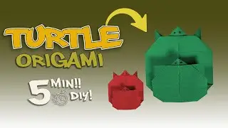 Want to Create a Paper Turtle? Watch this Easy Origami Tutorial! 🐢 DIY