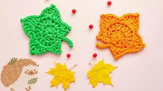 CROCHET LEAF is VERY BEAUTIFUL and SIMPLE ● crochet ● autumn leaf with your own hands