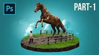 How to Create 3D Images in Photoshop - Horse Statue (Part 1)
