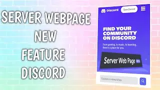 How To Get Server Web Page Discord | Setup,Settings | NEW BETA FEATURES | DISCORD 2022