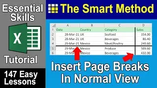 7-5: Insert and Delete Page Breaks without using Page Break Preview