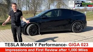 TESLA Model Y Performance from GIGA Berlin: 1´000 Miles already, Impressions and 1st Rating