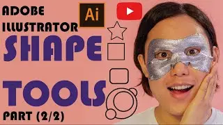 Adobe illustrator tutorial for beginners | shape tools illustrator part (2/2) | Design with Anees