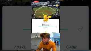 ✨NEW *RARE* Background SHINY Pikachu CAUGHT In Pokemon Go!✨ #shorts #pokemongo #pokemon