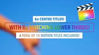 FINAL CUT PRO Logo / Map Titles & Matching Lower Thirds Plugin Pack by The Creators Block