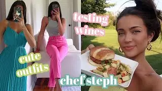 VLOG: Chef Steph is back! testing wines for ESEMELLE + cute outfit ideas