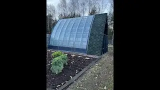 Телица своими руками. Арочная Теплица на фундаментных блоках. Круглогодичная. Часть 1