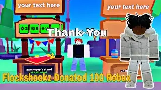 Donating More ROBUX If They Say Thank You in PLS DONATE