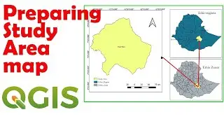 How to prepare study area map using QGIS | map layout|