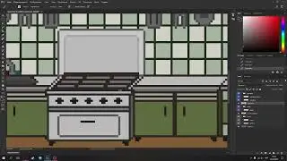 СПИДПЕЙНТ интерьера кухни для игры