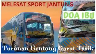 Buat Jantung Berdebar! Bus Doa Ibu Melesat  di Kelokan Turunan Malangbong Garut Dan Gentong Tasik