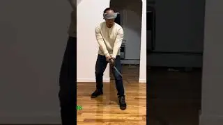 Cutting fruits blindfolded