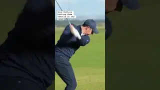 Rory McIlroy hitting them sweetly on the range 