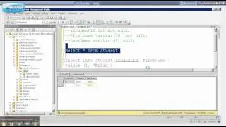 Create a Table and Insert Data