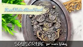 Mixed media wall decor using @DesignWithZuri    Molds || Archu's Art World || Wall hanging ideas