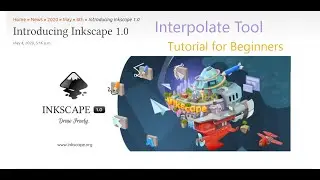 Inkscape 1.0 Tutorial: InterpolateTool. Inkscape Tutorial, Inkscape Lesson on Interpolation. 2020