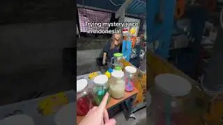 Trying Mystery Juice in Indonesia! #travelvlog #indonesia #bali #baliindonesia #streetfood