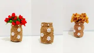 Mini glass bottle flower pot | Flower pot Decorations  | Bottle Craft  | Diy Modern Home Decorations
