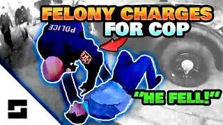 Cop Throws Man On Head. 