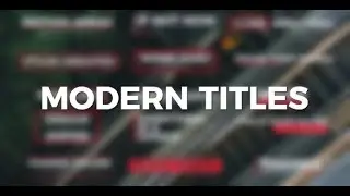 Modern Titles - Premiere Pro Template