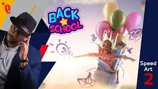 Speed Art for a balloon girl design in Photoshop 2020 - Wasim Shabana