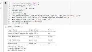 Sentiment Analysis | Learning Embedding For Words Of Corpus Using Embedding Layer | RNN In Tensoflow