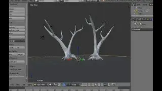 Create tree model by sculpting For beginner Blender Tutorial / Blender ATX