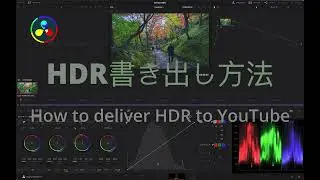 HDR書き出し方法　How to Deliver to YouTube