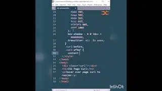 Page Curl using HTML and CSS #viral #coding #htmlcss #code #webdesign #shortvideo #shorts